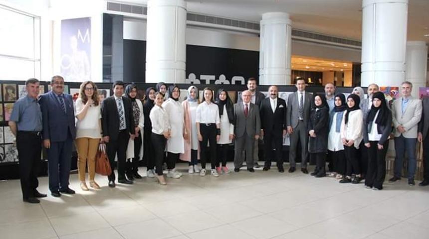 İmam hatip lisesi öğrencilerinin yıl sonu sergisi