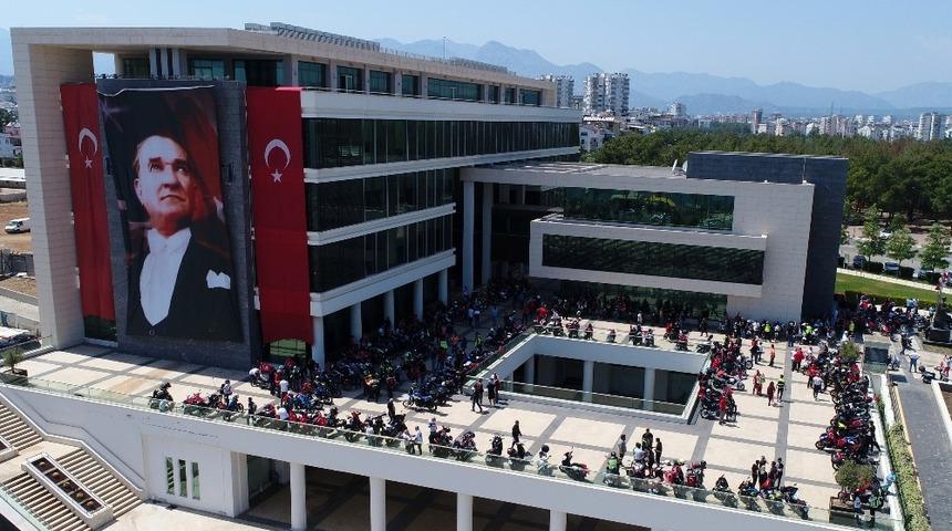Antalya’da motosiklet korteji