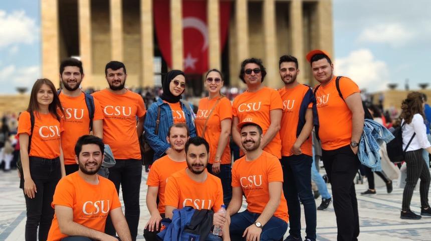Kıbrıs İlim Üniversitesi öğrencileri  100. yıl kutlamaları için Ankara'da