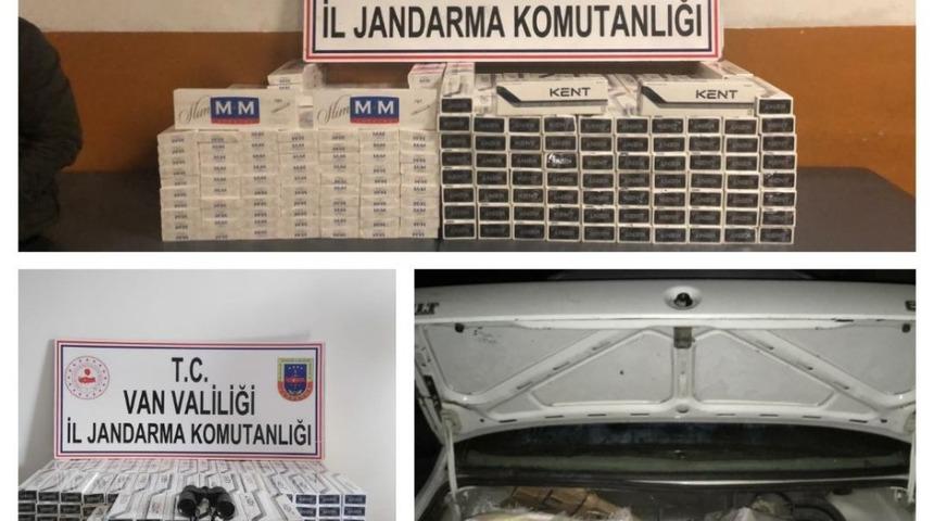 Van&rsquo;da 3 bin 870 paket ka&ccedil;ak sigara ele ge&ccedil;irildi