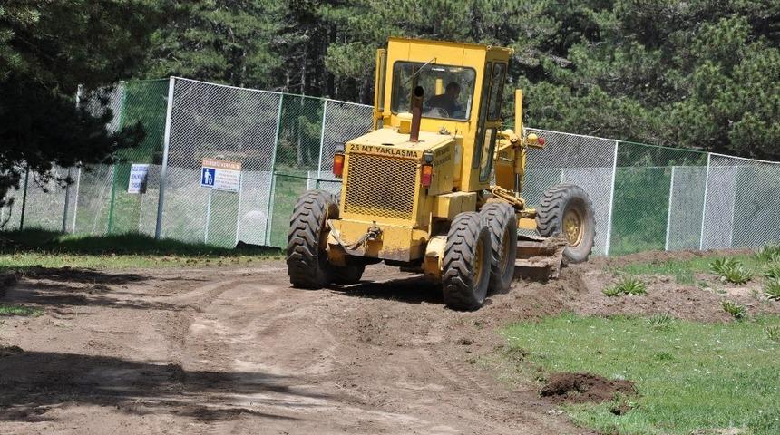 Gölcük mesire alanında yaz sezonu hazırlığı