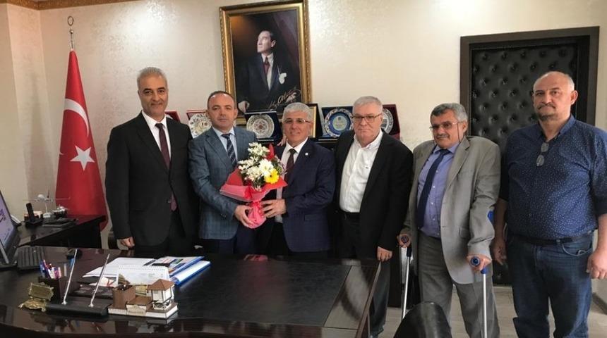 Kaymakam &Ouml;ner&rsquo; T&uuml;rkiye Sakatlar Derneği y&ouml;neticilerini kabul etti