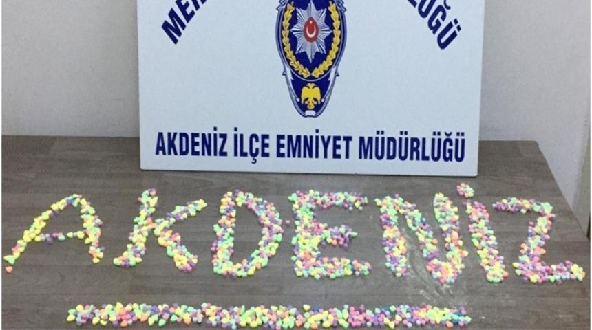 Akdeniz’de bin 700 adet extacy hap ele geçirildi