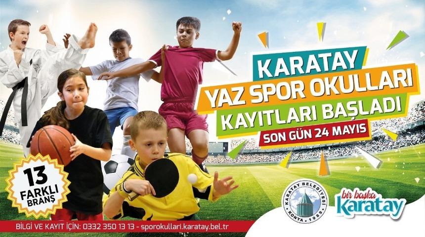 Karatay Yaz Spor Okullarının &ouml;n kayıtları başladı