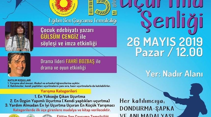 U&ccedil;urtma Şenliğinin 15&rsquo;inci 26 Mayıs Pazar G&uuml;n&uuml; Yapılacak