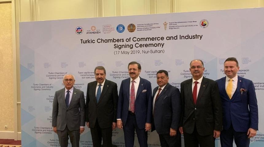 ITSO Meclis Başkanı Şahlan, Kazakistan&rsquo;da T&uuml;rk Konseyi imza t&ouml;renine katıldı