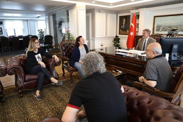 Kayseri Diş Hekimleri Odası Yönetim Kurulu Üyeleri Dr. Mustafa Palancıoğlu’ nu ziyaret etti