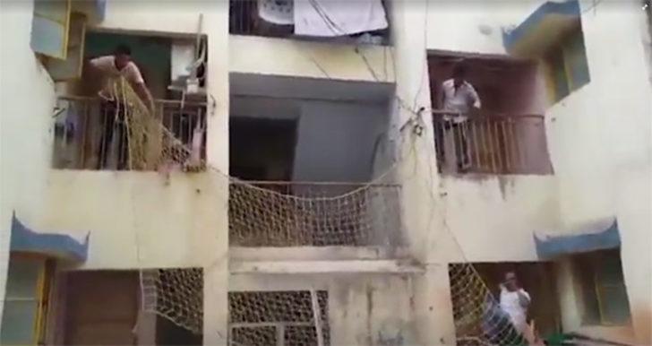 Mahalle ayağa kalktı! Bir anda balkondan atlayıp... G4