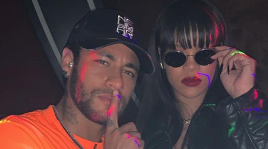 Neymar ödül törenine katılmak yerine Rihanna'yla eğlendi