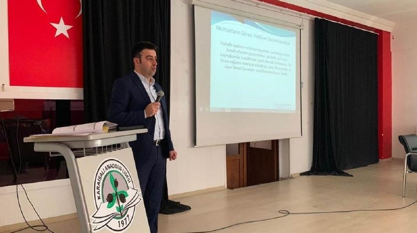 Karaisalı&rsquo;da muhtarlara eğitim