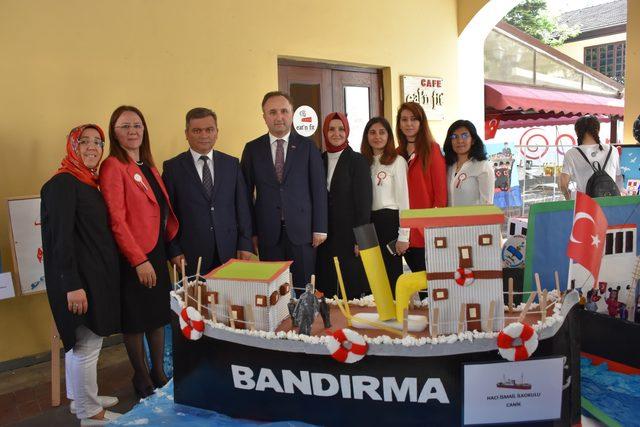 Miniklerden 'Bandırma Vapuru' sergisi