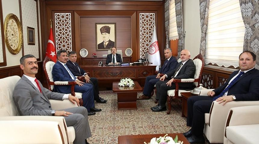 Bölge il milli eğitim müdürleri, Vali Pehlivan’ı ziyaret etti