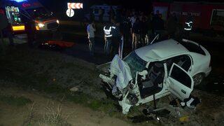 GÜNCELLEME - Tokat'ta trafik kazası: 2 polis memuru öldü, 2 kişi yaralandı