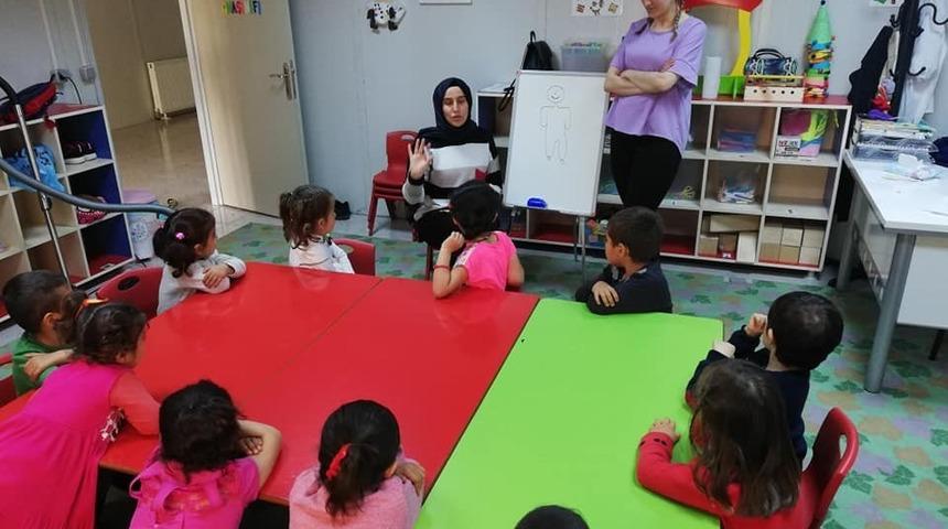 Kurtalan&rsquo;da anaokulu &ouml;ğrencilerine mahremiyet eğitimi verildi