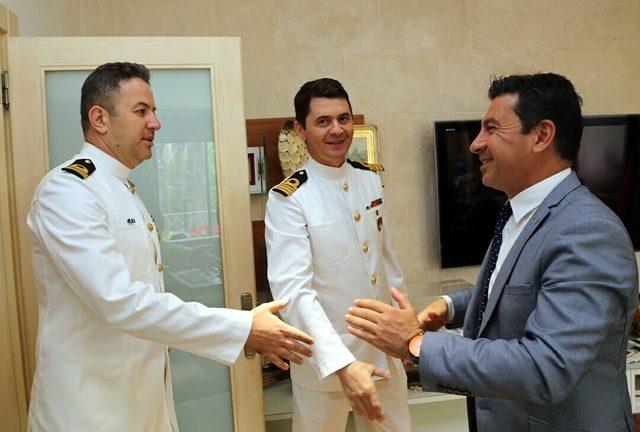 'Denizkurdu-2019'un komutanlarından Başkan Aras'a ziyaret