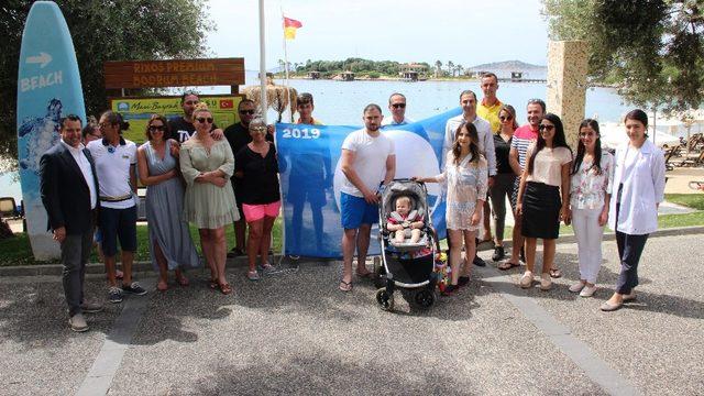 Üst üste 6’ıncı kez Mavi bayrağı plajlarına getirdiler