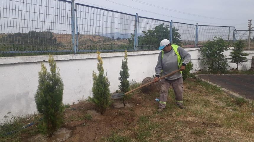 Turgutlu&rsquo;nun d&ouml;rt bir yanı yeşilleniyor