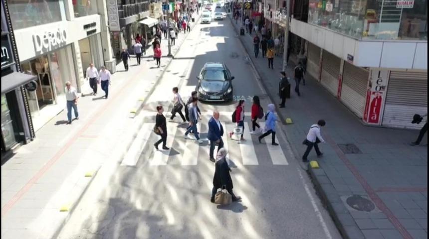 Drone’a yakalanan sürücülere ceza yağdı