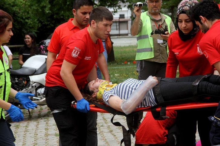 Kaza tatbikatı gerçeğini aratmadı G3