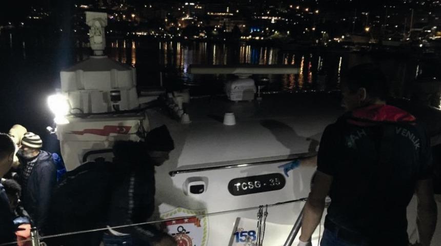 Kuşadası 2 ayrı operasyonda 38&rsquo;i &ccedil;ocuk 79 ka&ccedil;ak g&ouml;&ccedil;men yakalandı