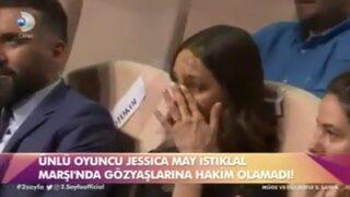 Brezilyalı oyuncu Jessica May İstiklal Marşı okunurken ağladı!
