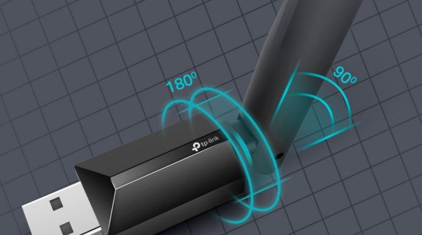 Archer T2U Plus : G&uuml;&ccedil;l&uuml; antenli WiFi USB adapt&ouml;r