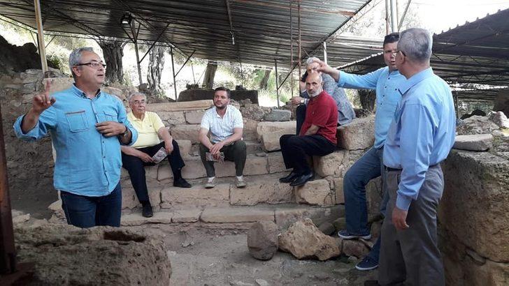 Meclis üyeleri Antandros’ta incelemelerde bulundular G1