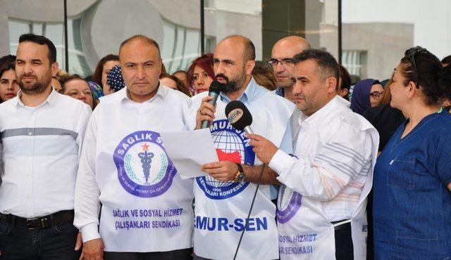 Manisa Sağlık-Sen’den şehir hastanesinde ‘aşırı iş yükü’ eylemi