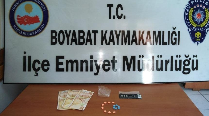Boyabat&rsquo;ta uyuşturucu operasyonu