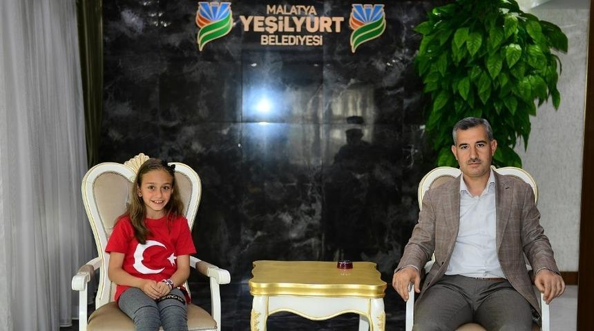Başkan &Ccedil;ınar, Milli Takım Sporcusu Elif Naz Aktaş&rsquo;ı ağırladı
