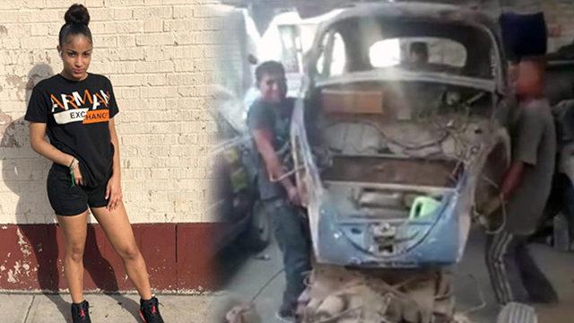  Kızının doğum günü için hurda Vosvos'u baştan yarattı! İşte son hali