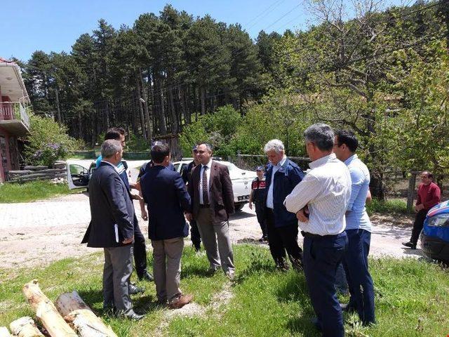 Kızılcık köyünde halk toplantısı