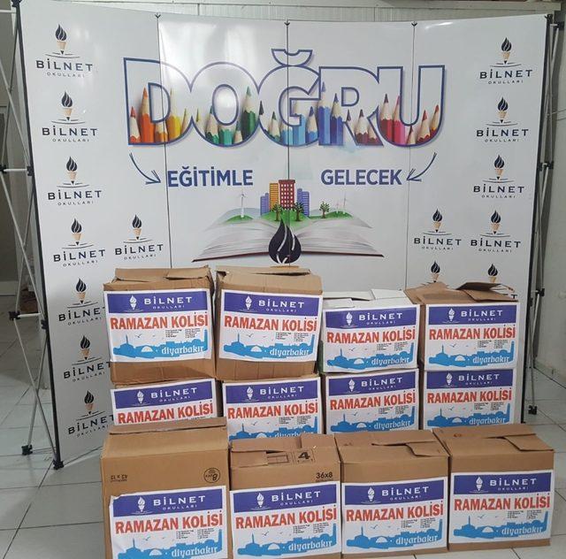 Bilnet Okulları Diyarbakır Kampüsü’nden ihtiyaç sahiplerine Ramazan yardımı