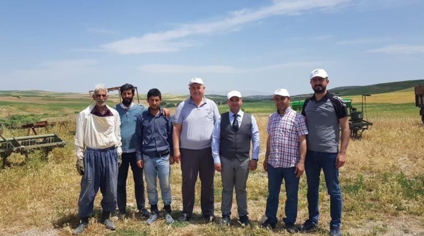 Kahta ziraat odasından &ccedil;ift&ccedil;iye ziyaret