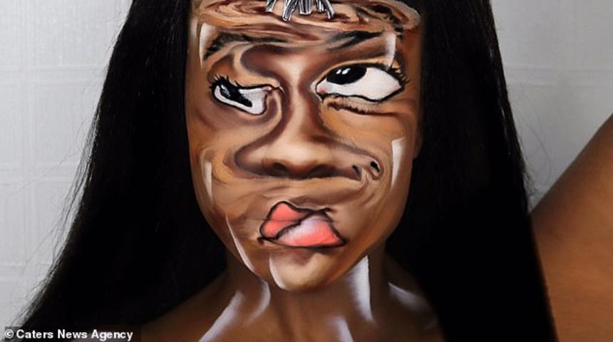 Makyaj sanatçısının şaşkına çeviren çalışmaları! Bazen 16, bazen 9 saat bunun için uğraşıyor