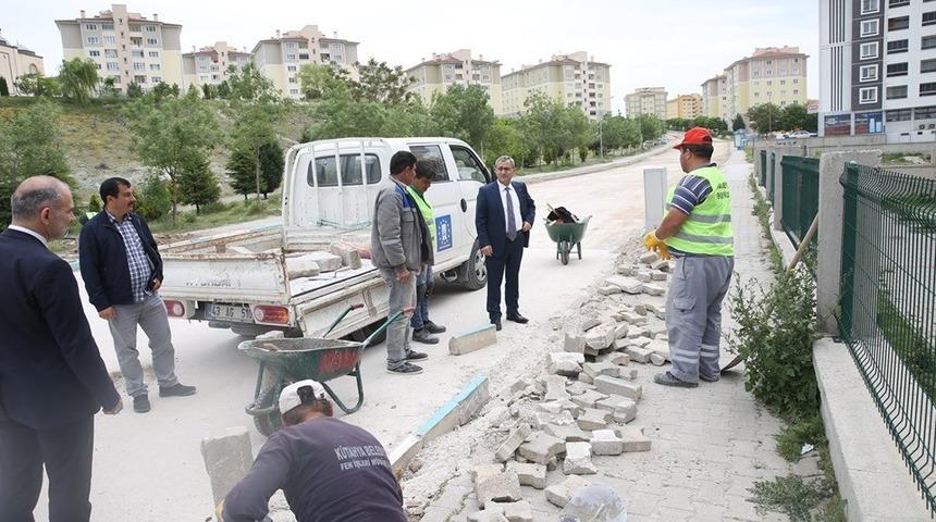 Başkan Işık, çalışmaları yerinde inceledi