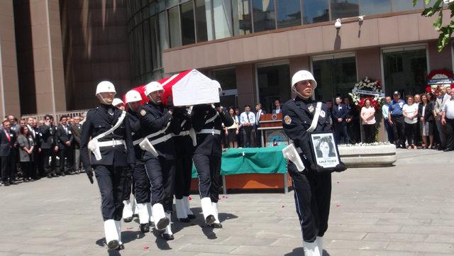 Vefat eden hakim için Bakırköy Adliyesinde tören