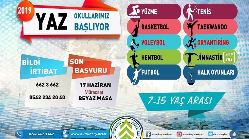 Dursunbey&rsquo;de Yaz Okulları 17 Haziran&rsquo;da Başlıyor