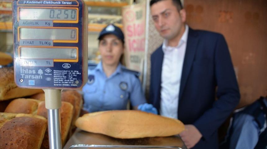 Zabıta M&uuml;d&uuml;rl&uuml;ğ&uuml;&rsquo;nden ekmek ve pide gramaj denetimi