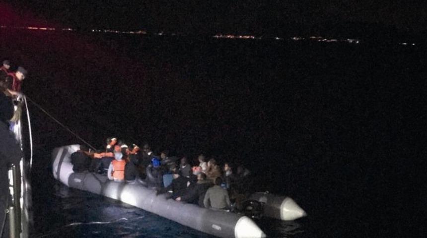 Kuşadası&rsquo;nda 36 ka&ccedil;ak g&ouml;&ccedil;men yakalandı