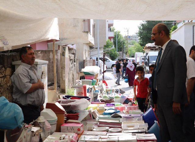 Kaymakam Aydın’dan pazar esnafı ziyareti