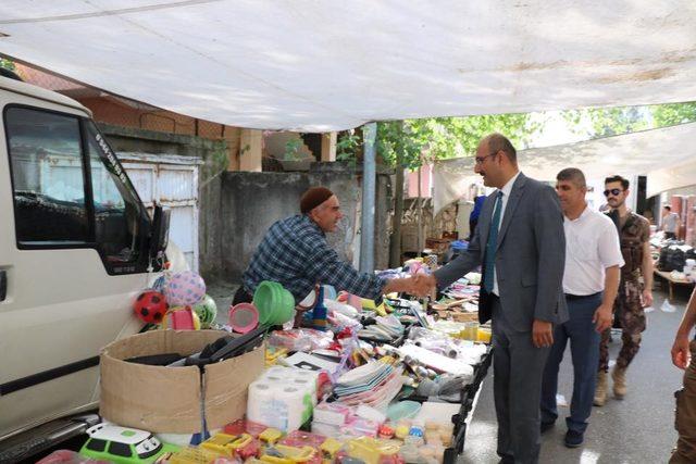 Kaymakam Aydın’dan pazar esnafı ziyareti