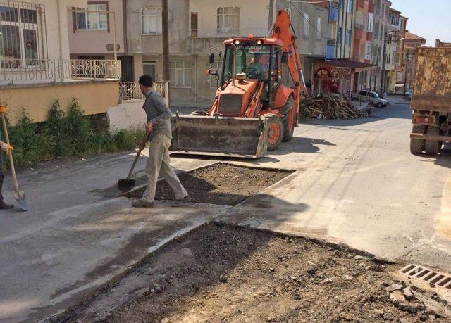 Bafra’da asfalt çalışmaları