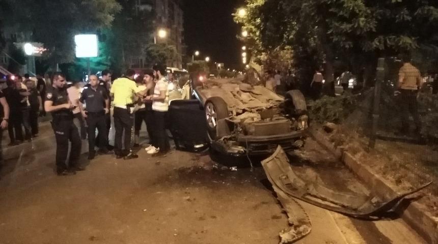 Otomobil takla attı: 1 Yaralı