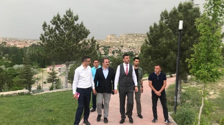 Ürgüp Belediye Başkanı Aktürk, çalışma alanlarını inceledi