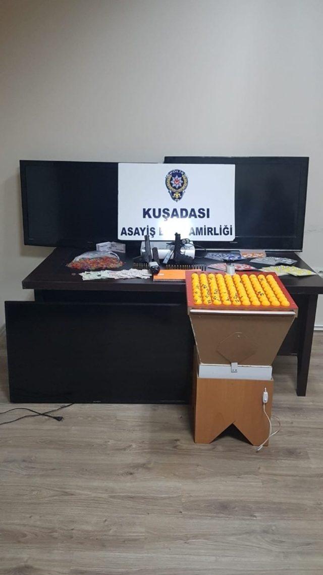 Kuşadası’nda ’tombala’ operasyonu; 26 gözaltı