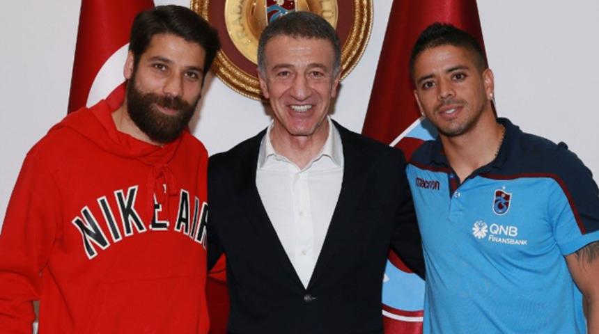 Trabzonspor'da Olcay Şahan ve Ibanez'e veda plaketi