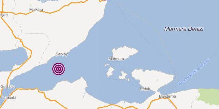 Son Dakika Marmara Denizi'nde Deprem! İstanbul'da Da Hissedildi (Son ...