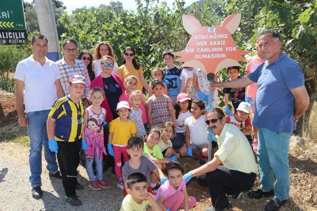 Çamlık’a çevreci tabelalar yerleştirildi