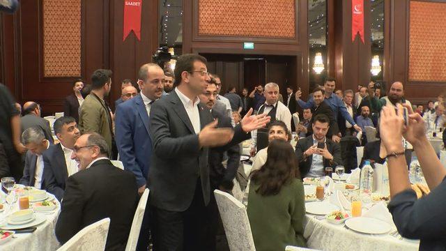 Ekrem İmamoğlu, Saadet Partisi'nin iftarına katıldı